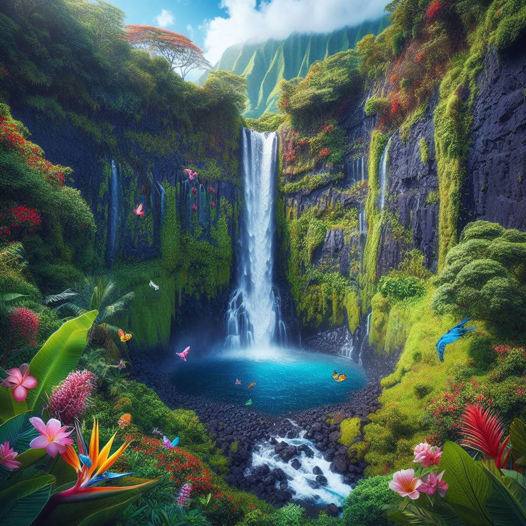 Hawaiian Waterfalls