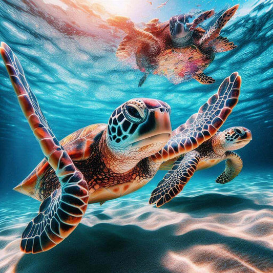 Sea Turtle Pair 4